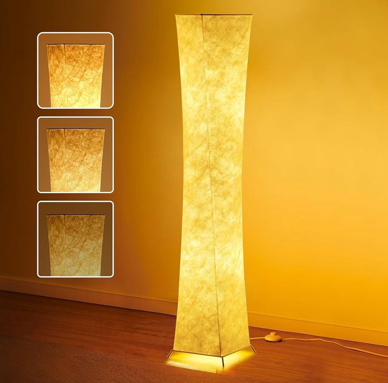 Floor Lamp, Dimmable 64" Tall Standing Lamp, 3 Levels Adjustable Brightness