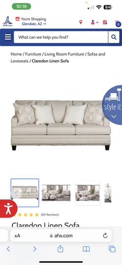 Claredon Linen Sofa