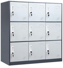 9-Door Metal Storage Locker Cabinet