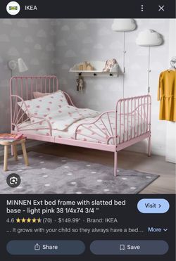 Pink Girls IKEA Bed