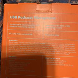 New In Box  USB Podcast Microphone 