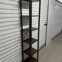 Tall Narrow Industrial Bookcase (6 Ft 2)