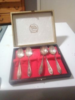 Awsome silver plated antique spoons