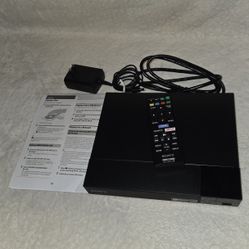 Sony -Streaming Blu-ray Disc player with Built-In Wi-Fi and HDMI cable- Black