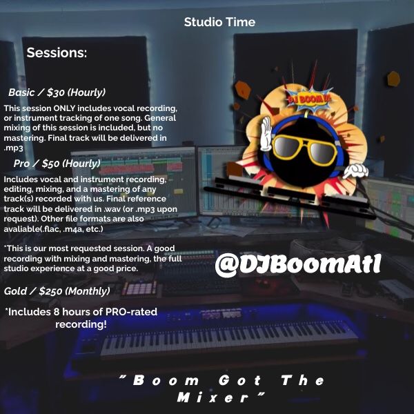 Studio Time || Vocal Recording, Mixing, and Mastering