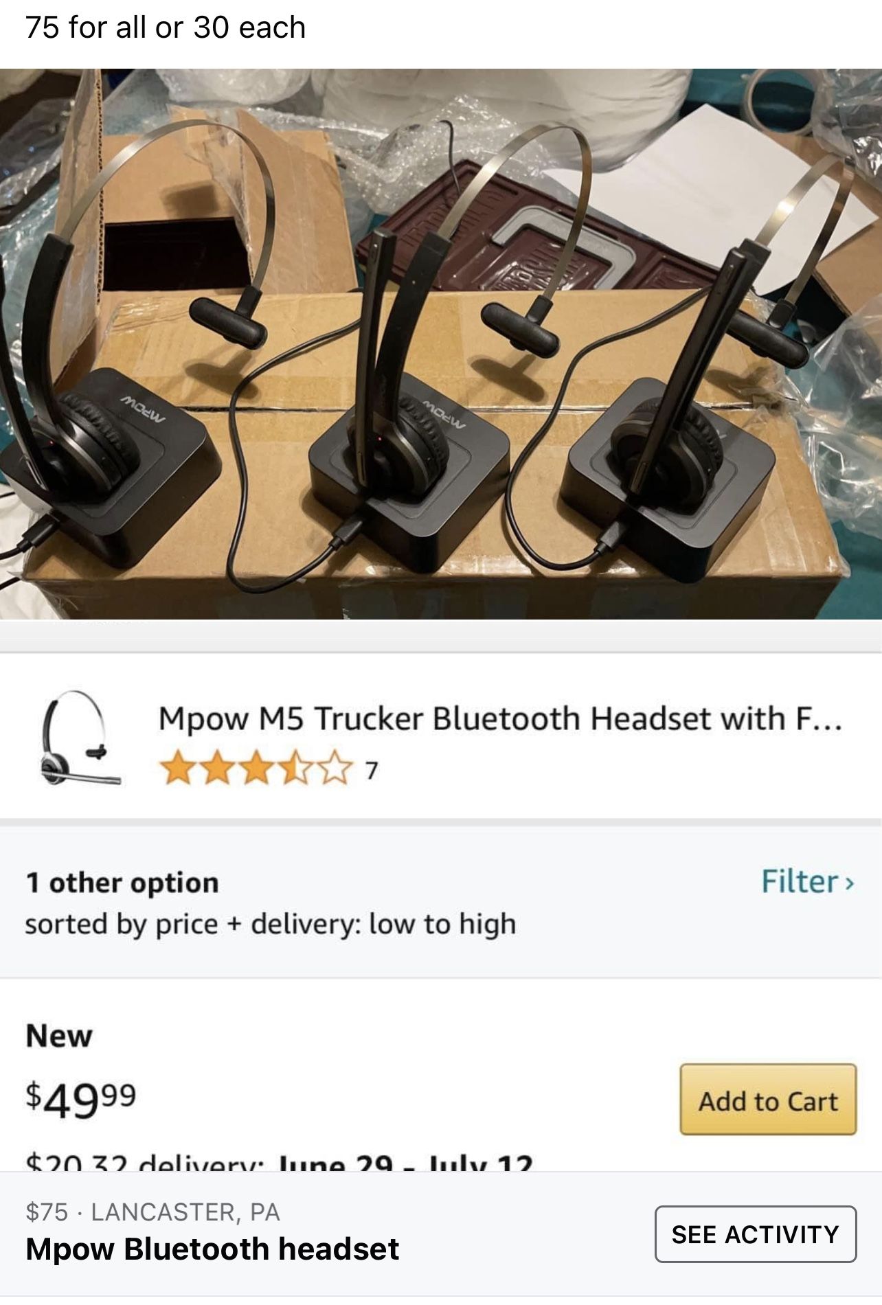 Bluetooth Headset