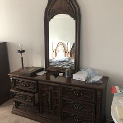 Dresser And Mirror Rare