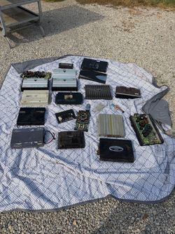 Vintage Car Audio Amplifier Lot JL Audio MTX Orion + More Untested Parts Repair
