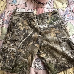 Vintage men camo jorts