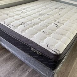 Ck Bamboo Plush Comfort Europillow Top 12inch Matres!!