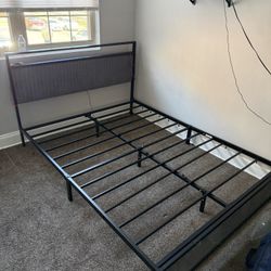Queen Sized Bed Frame With Outlet