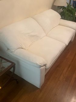 White sofas