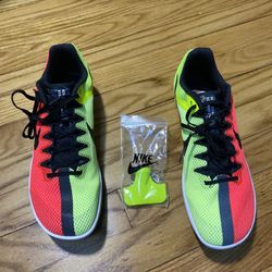 Nike Zoom Rival Distance Red Volt Running Track Shoes Men's Sz 10 New No Box