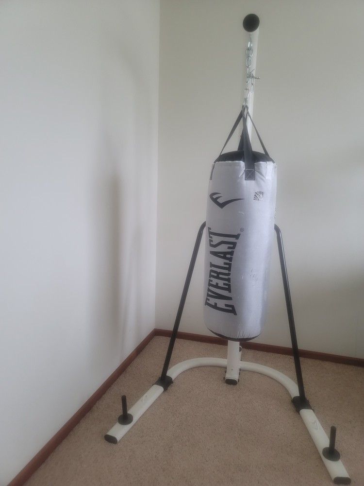 Everlast Steel Heavy Punching Bag and Stand