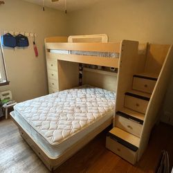 Bunk Bed With Drawers 