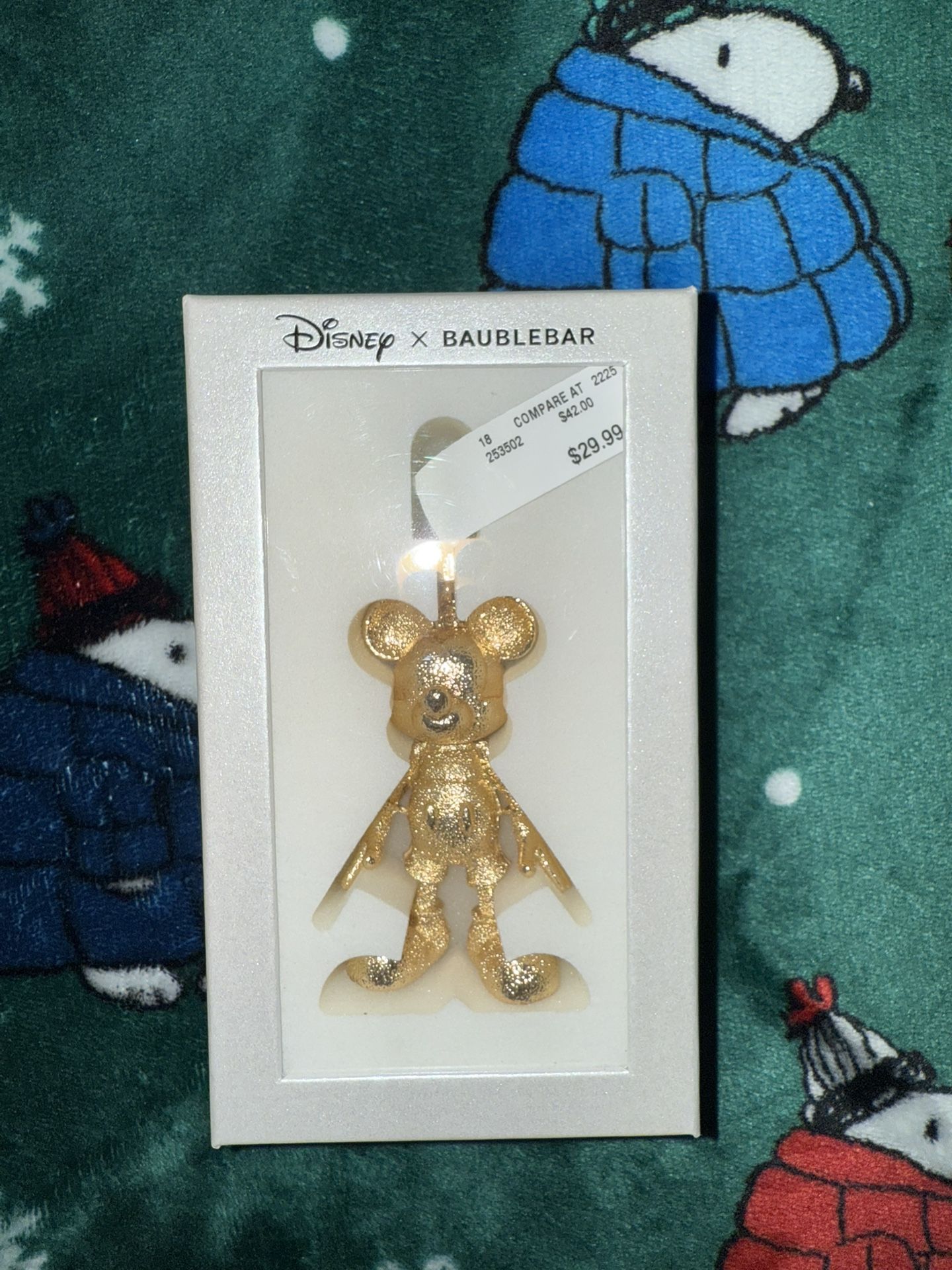 Disney x Baubelbar Mickey Mouse Gold Keychain