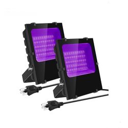 2 Pack - 300W Black Lights Outdoor, Commercial High Power LED