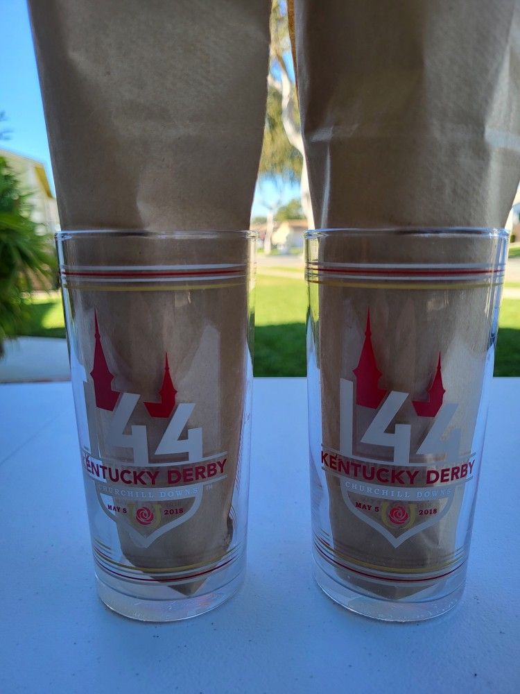 Kentucky Derby Churchill Downs May 5 2018 Liquor glasses(2)