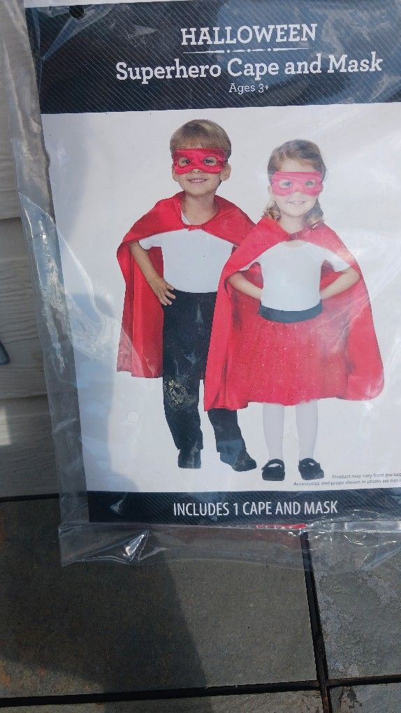 Halloween Cape & Mask. New