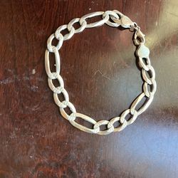 Sterling Silver Figaro Link Bracelet