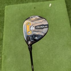 Left Handed Callaway Rogue ST LS 3 Wood