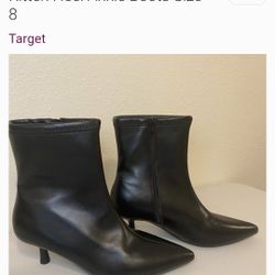 Target Black Womens Lonnie Kitten Heel Ankle Boots 
