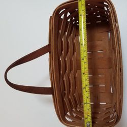 Longaberger Basket, leather handle