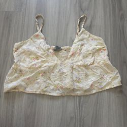 Floral Smocked Tank Top – Sky & Sparrow (Size S) 