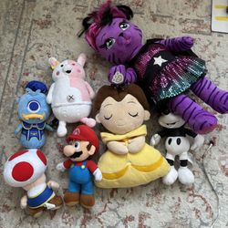 Lot Of Disney Plushies For Kids Build A Bear Nintendo Super Mario Kingdom Hearts