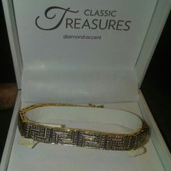 18 K Over Brass Real Stone