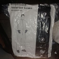 Disposable isolation gown