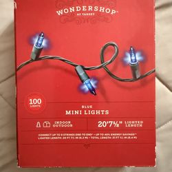 Wondershop 100 Mini Blue Lights New
