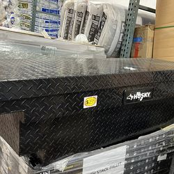 Husky Crossover Truck Tool Box in Aluminum w/ Low-Profile, 61 in. Mid-Size, in Graphite