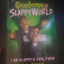 R.L Stine & Tim Jacobus  SIGNED Goosebumps Slappy World Book