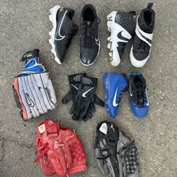 Youth Baseball cleats , Baseball Gloves ,  Batting Gloves, 