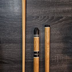 3-Piece Wood Pool Cue Billiard Heavy Stick