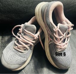 Women’s Grey and Pink Trainers