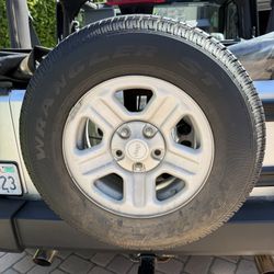 Free 2008 Jeep Wrangler 16 Inch wheel And Spare. OEM 