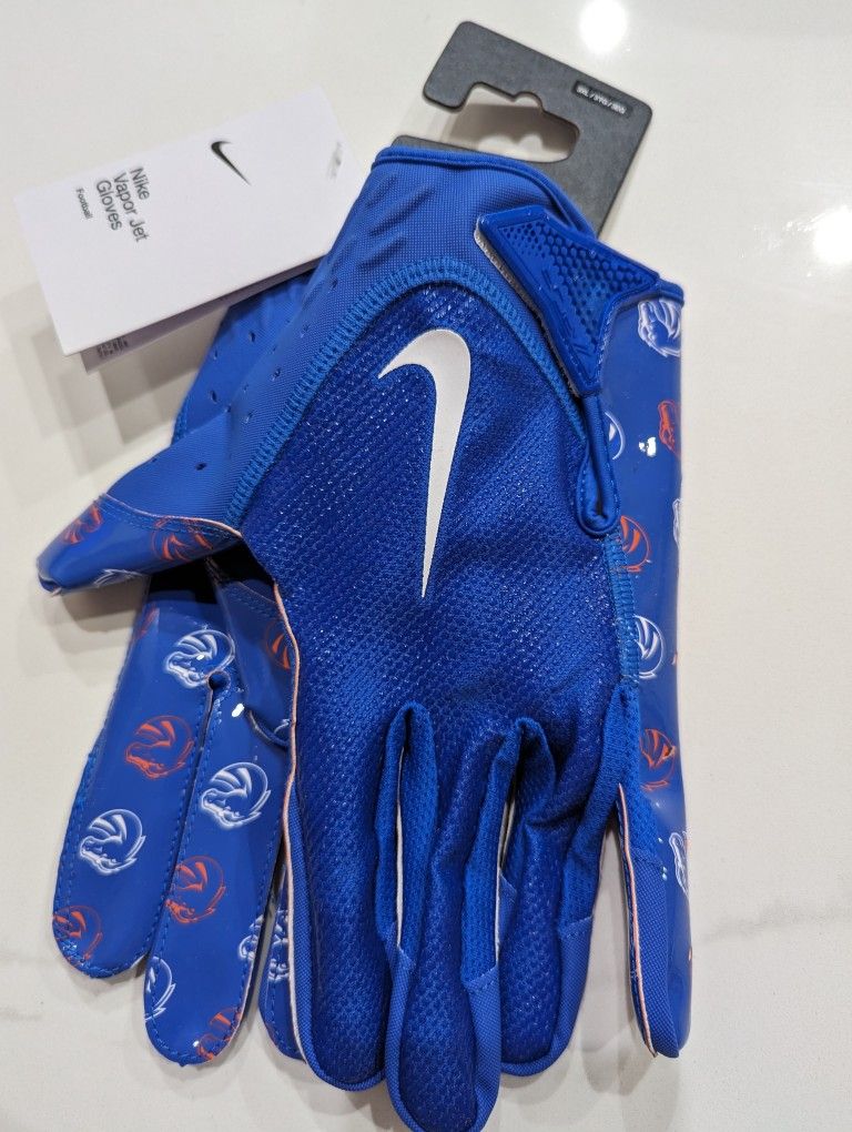 RARE Nike Vapor Jet 7.0 Football Gloves Boise State Broncos 3XL XXXL Team Issued