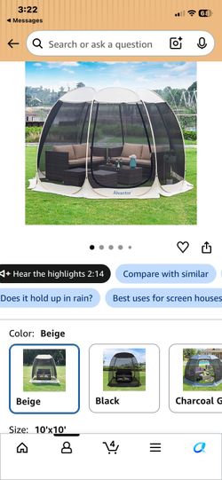 New Screen Tent Beige 10x10