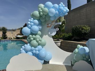 Moon Backdrop Set Up