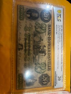 Howardsville VA Civil war Rare PCGS 20