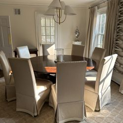 Linen Dipped Parson Chair Set Of 8