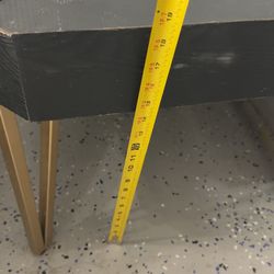 Black & gold wood Coffee table