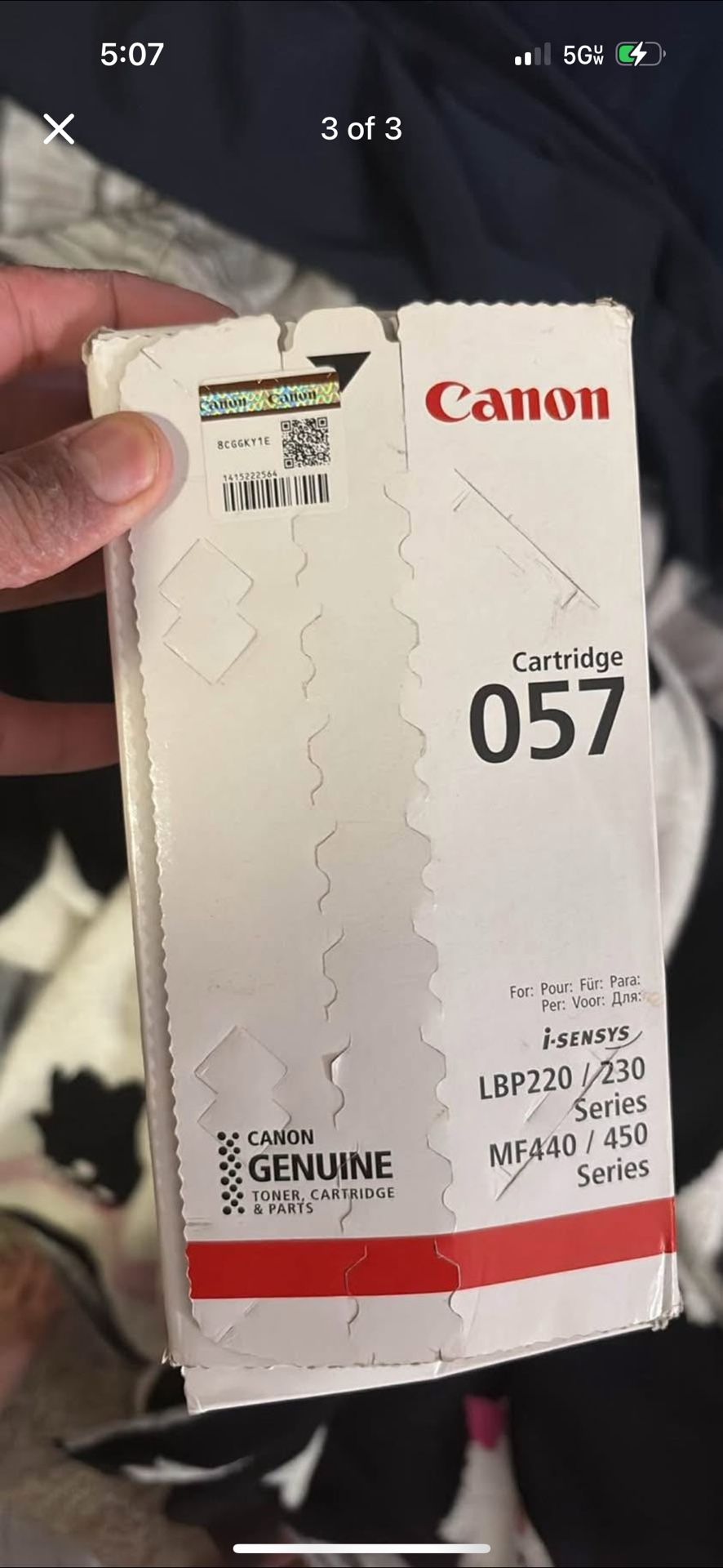 Canon 057 Black Toner Cartridge