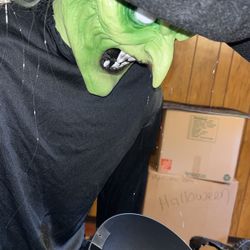 Halloween Sitting Scare Witch