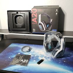 New ASTRO Gaming A20 Wireless Headset Gen 2 for PlayStation 5 and 4, PC & Mac - White/Blue