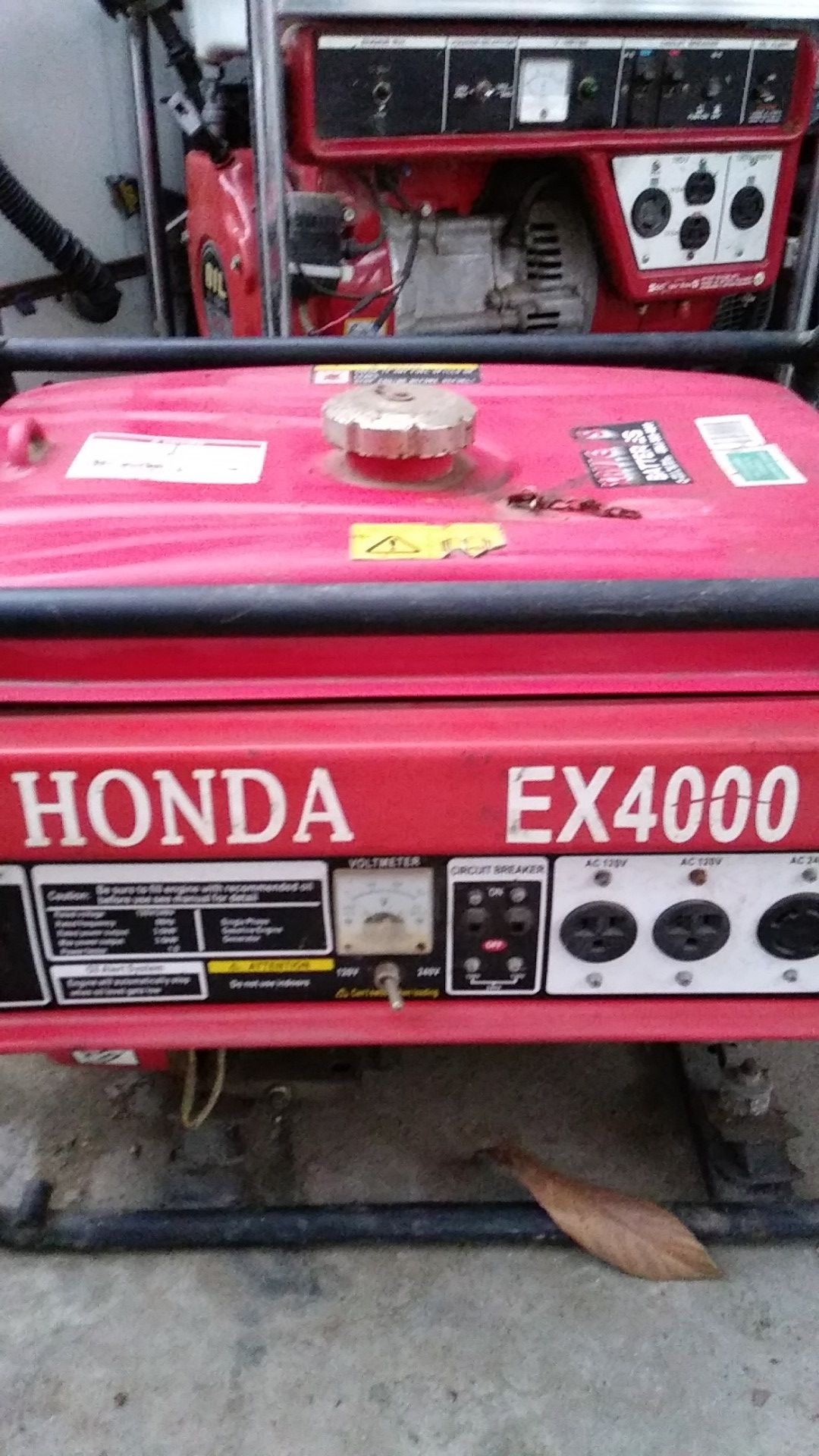 Honda generator ex 4000