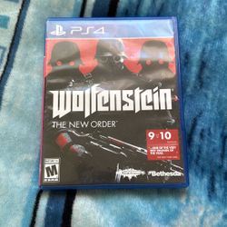 Wolfenstein The New Order Ps4 Game Playstation 4 