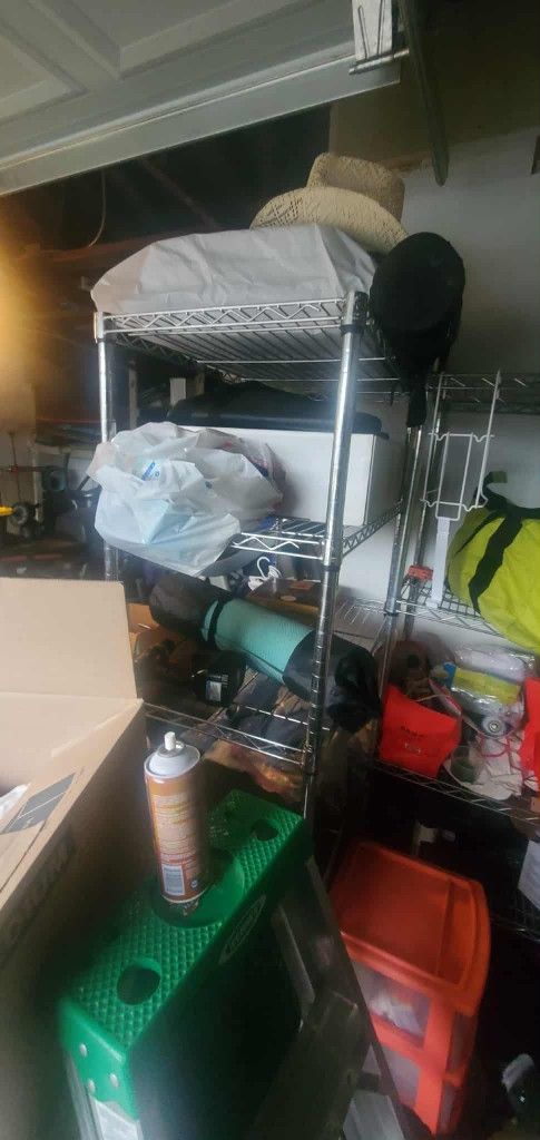 2 Metal Storage Shelves 6 Feet Tall Shelf